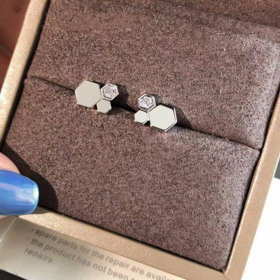 [⭐Maelin]BEE LOVE SILVER DIAMOND EARRINGS
