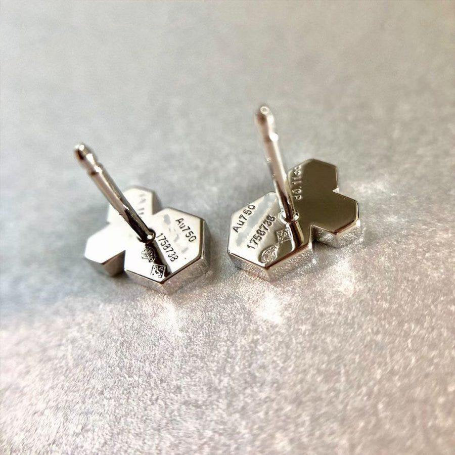 [⭐Maelin]BEE LOVE SILVER DIAMOND EARRINGS