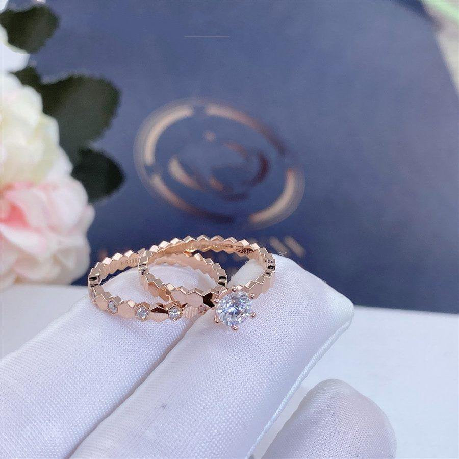 [⭐Maelin]BEE LOVE RING PINK GOLD 1 DIAMOND