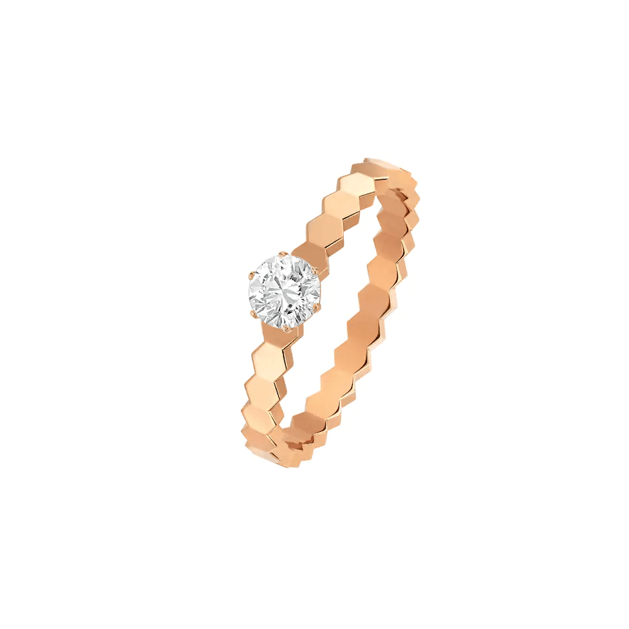 [⭐Maelin]BEE LOVE RING PINK GOLD 1 DIAMOND