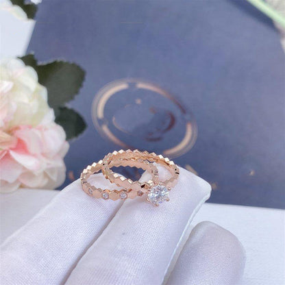 [⭐Maelin]BEE LOVE RING PINK GOLD 1 DIAMOND
