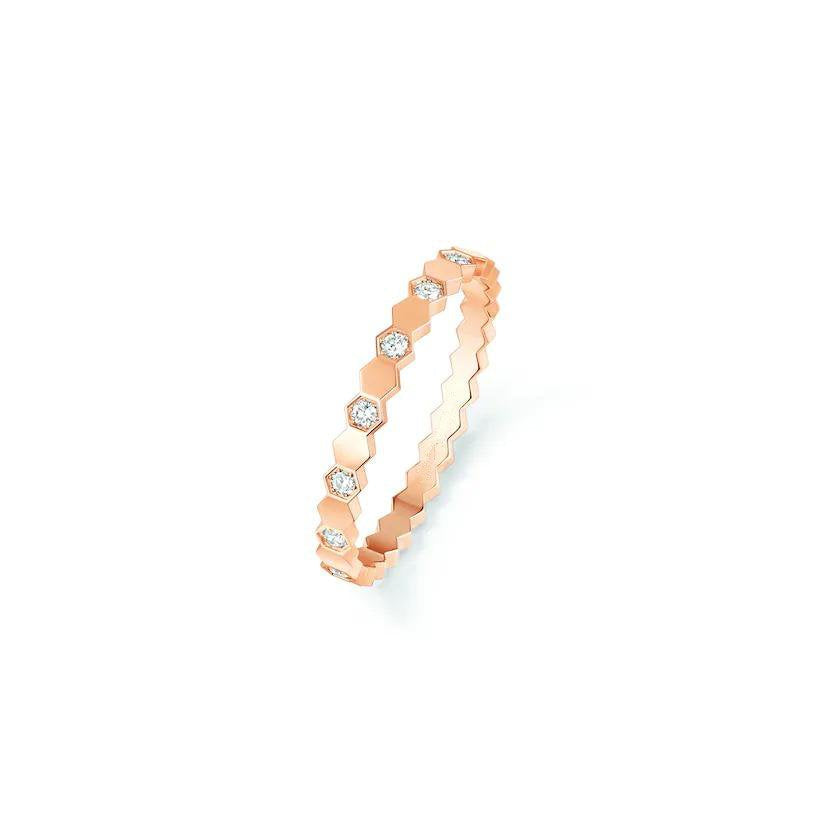 [⭐Maelin]BEE LOVE RING PINK GOLD DIAMOND