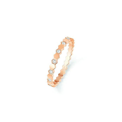 [⭐Maelin]BEE LOVE RING PINK GOLD DIAMOND