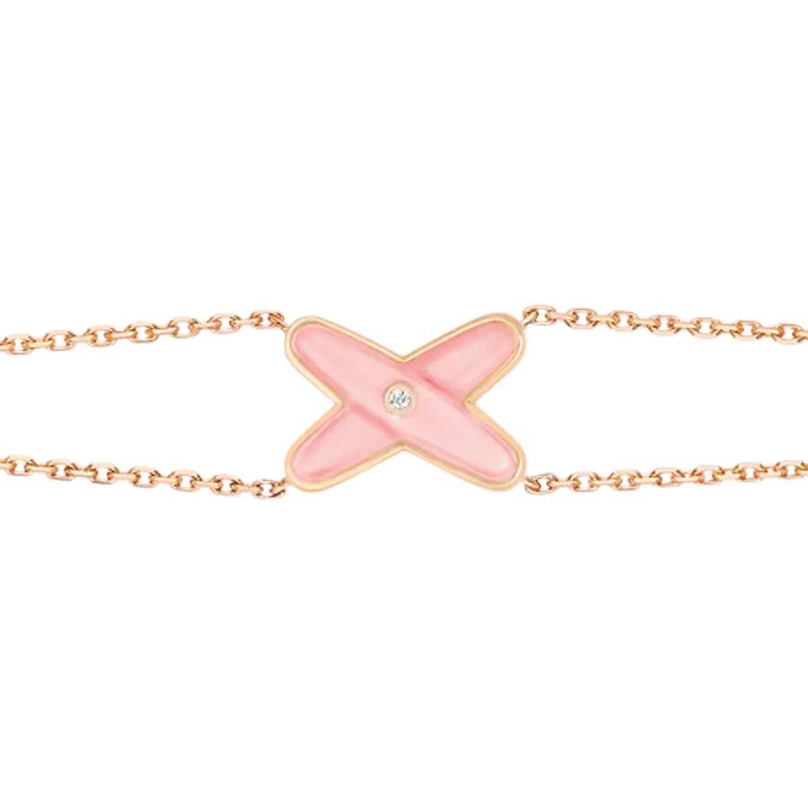 [⭐Maelin]JEUX BRACELET PINK MOP PINK GOLD 1 DIAMOND