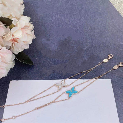 [⭐Maelin]JEUX BRACELET TURQUOISE PINK GOLD 1 DIAMOND