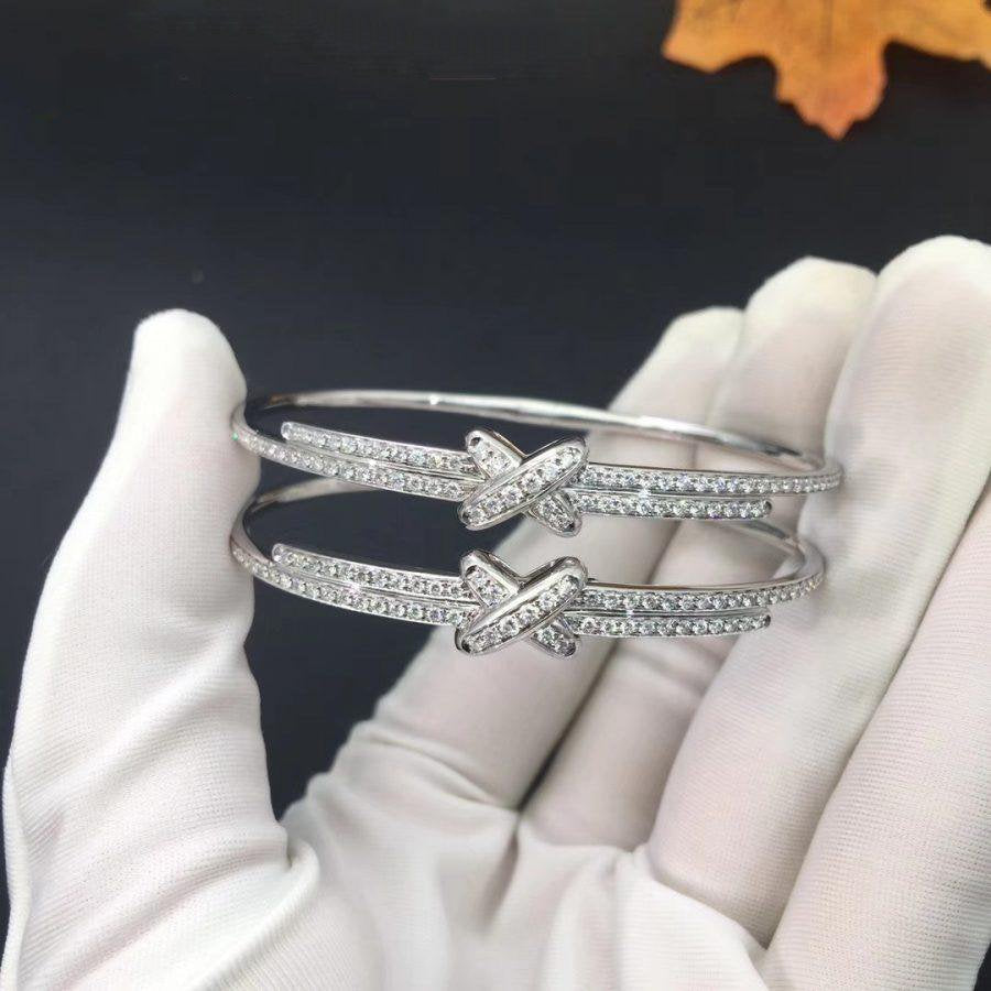[⭐Maelin]JEUX DE BRACELET DIAMONDS SILVER