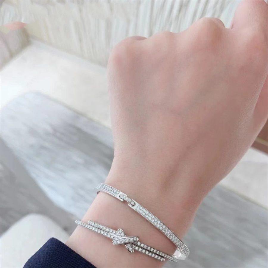 [⭐Maelin]JEUX DE BRACELET DIAMONDS SILVER