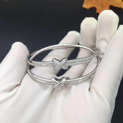 [⭐Maelin]JEUX DE BRACELET DIAMONDS SILVER