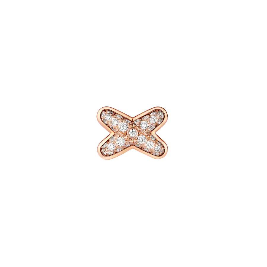 [⭐Maelin]JEUX DE PINK GOLD DIAMOND EARRINGS