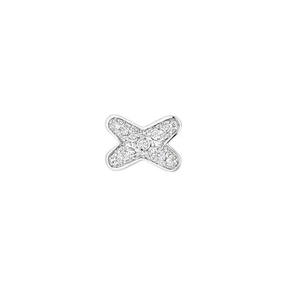 [⭐Maelin]JEUX DE SILVER DIAMOND EARRINGS