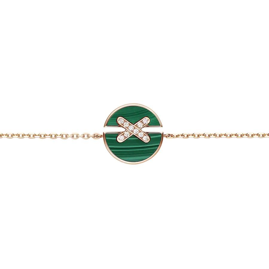 [⭐Maelin]JEUX DE BRACELET MALACHITE PINK GOLD DIAMONDS