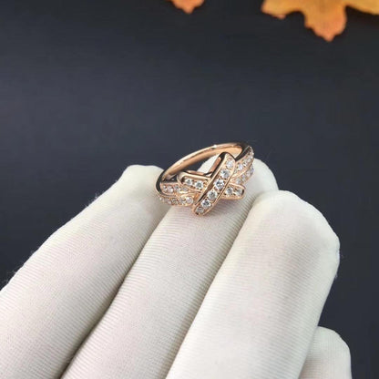 [⭐Maelin]JEUX DE RING PINK GOLD DIAMOND
