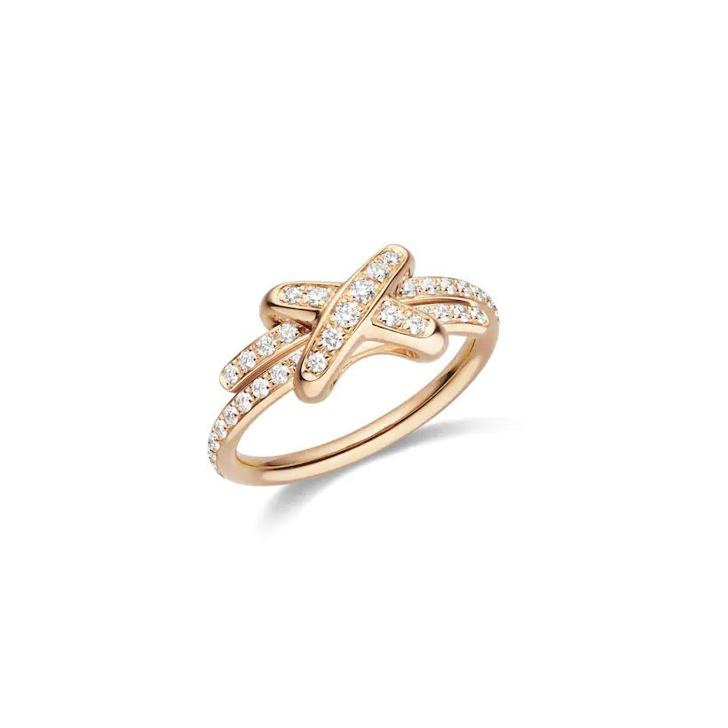 [⭐Maelin]JEUX DE RING PINK GOLD DIAMOND