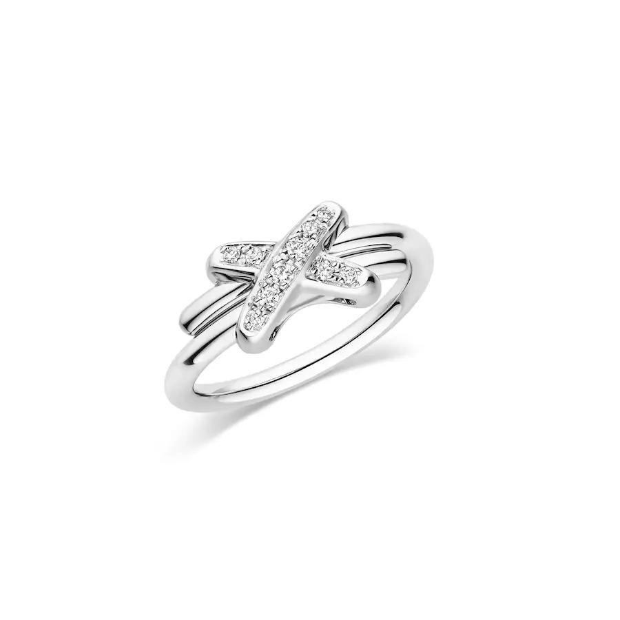 [⭐Maelin]JEUX DE SILVER DIAMOND RING