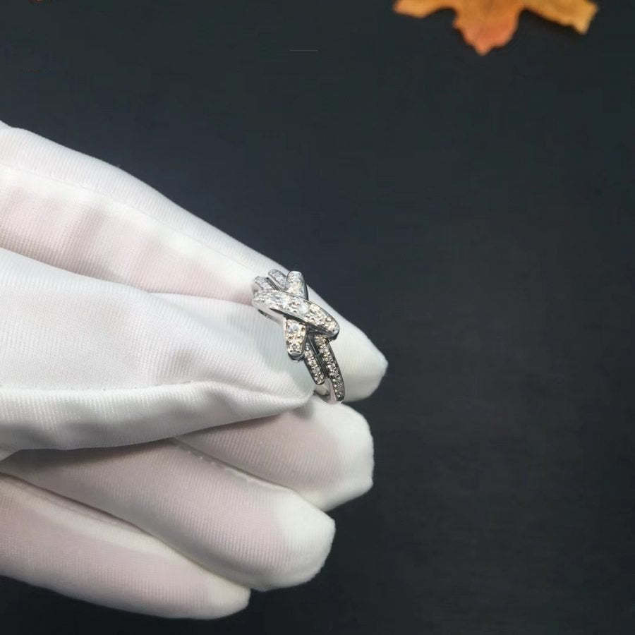 [⭐Maelin]JEUX DE SILVER DIAMOND RING