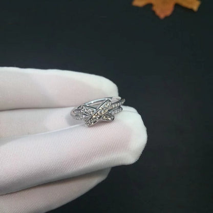 [⭐Maelin]JEUX DE SILVER DIAMOND RING