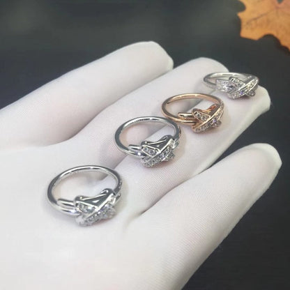 [⭐Maelin]JEUX DE SILVER DIAMOND RING