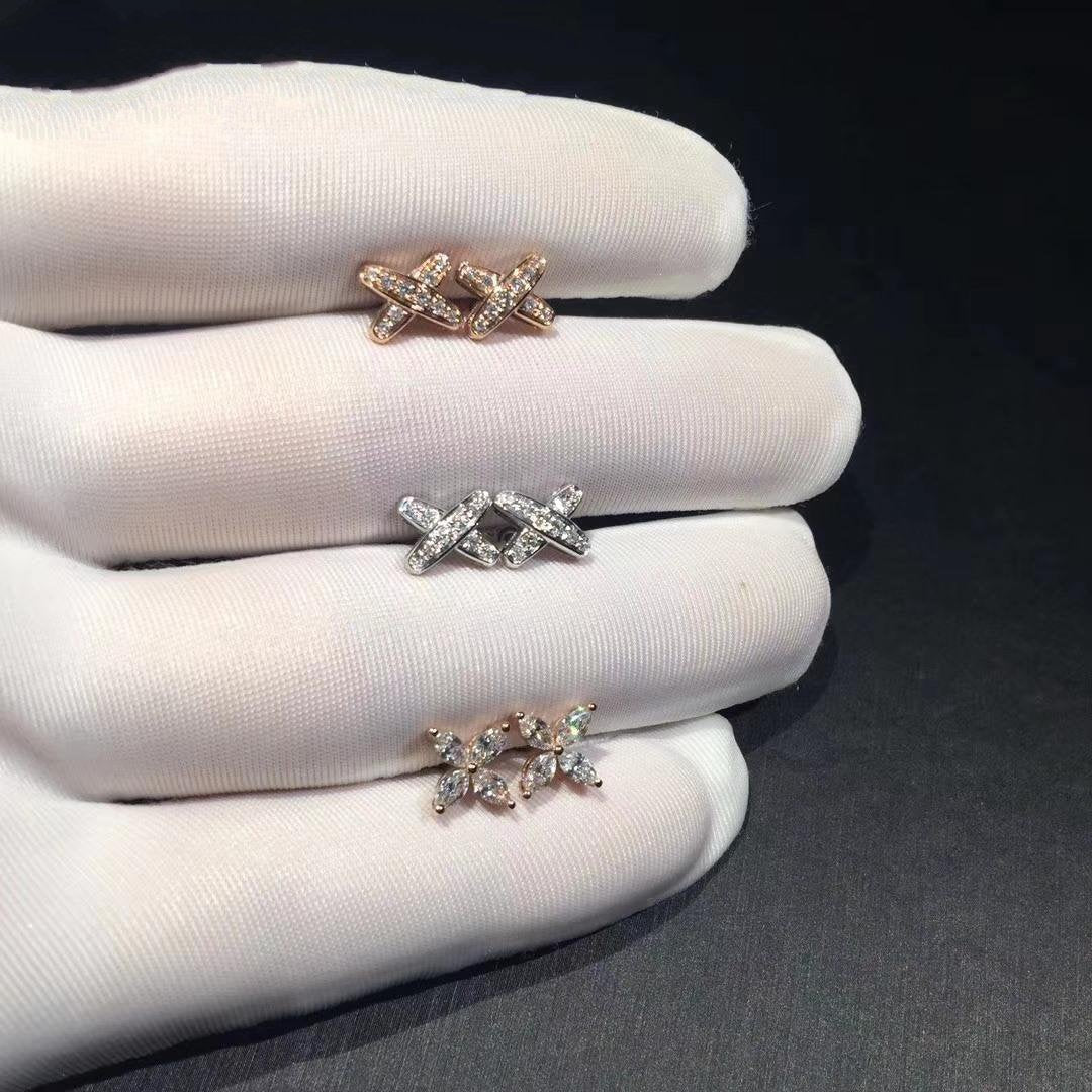 [⭐Maelin]JEUX DE DIAMOND EARRINGS