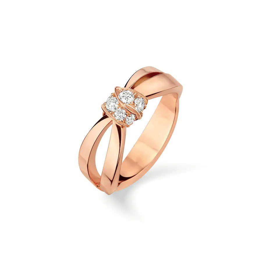 [⭐Maelin]LIENS RING PINK GOLD DIAMOND
