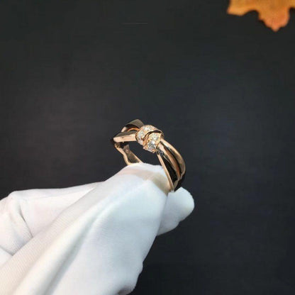 [⭐Maelin]LIENS RING PINK GOLD DIAMOND