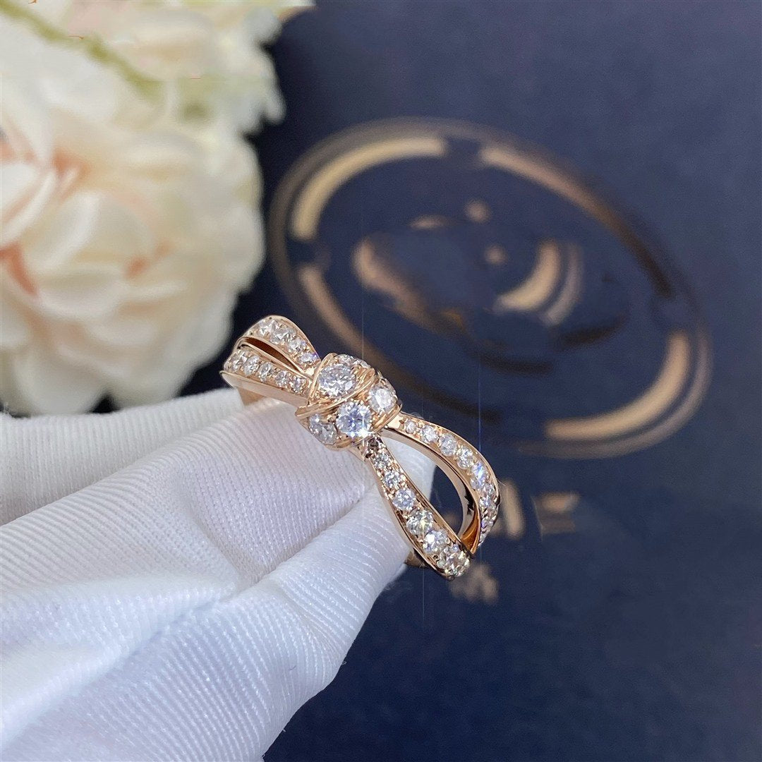 [⭐Maelin]LIENS PINK GOLD DIAMOND RING