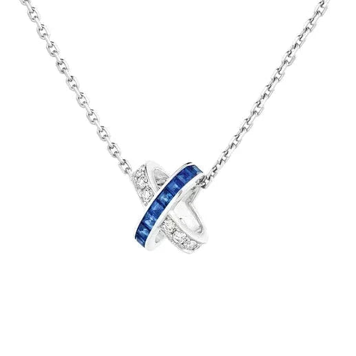 [⭐Maelin]LIENS DIAMOND SILVER NECKLACE