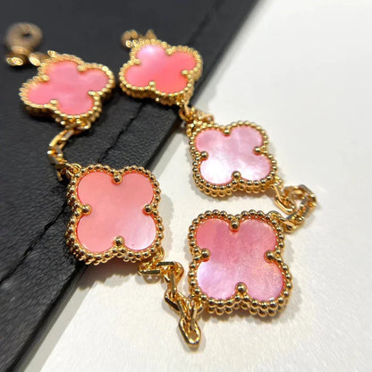 [⭐Maelin] CLOVER 5 MOTIFS  PINK MOP BRACELET COLLECTION