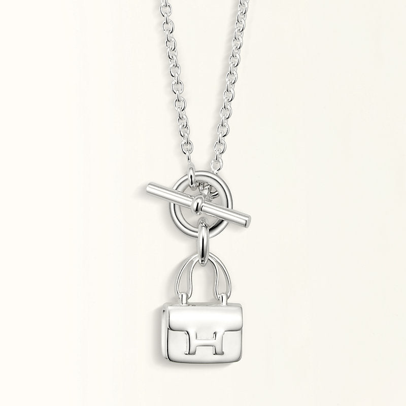 [⭐Maelin]POP H PEDANT SILVER NECKLACE