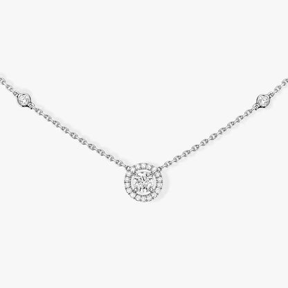 [⭐Maelin]Diamond Necklace 0,20ct Brilliant Shape Joy
