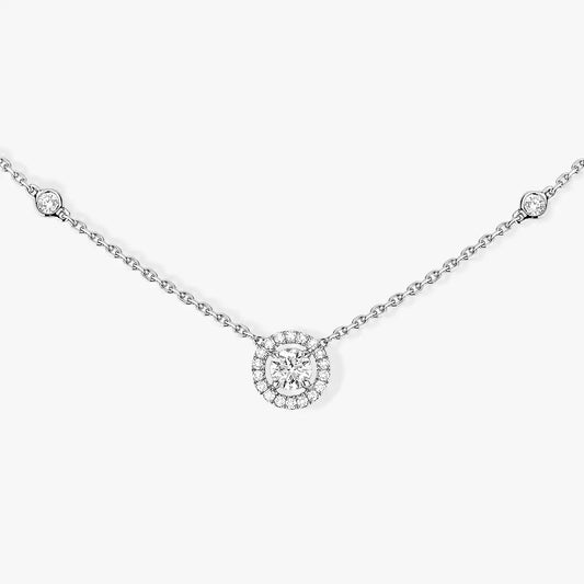 [⭐Maelin]Diamond Necklace 0,20ct Brilliant Shape Joy