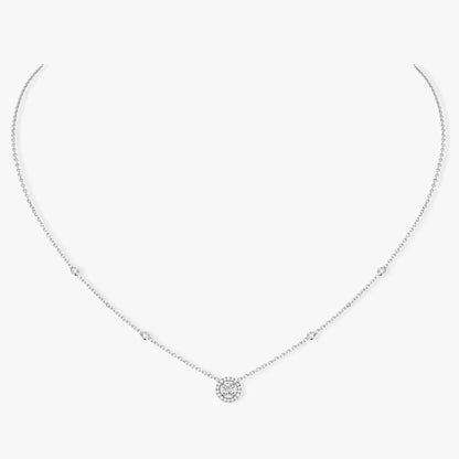 [⭐Maelin]Diamond Necklace 0,20ct Brilliant Shape Joy