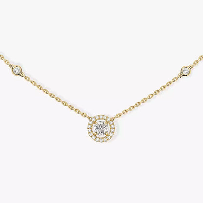 [⭐Maelin]Diamond Necklace 0,20ct Brilliant Shape Joy