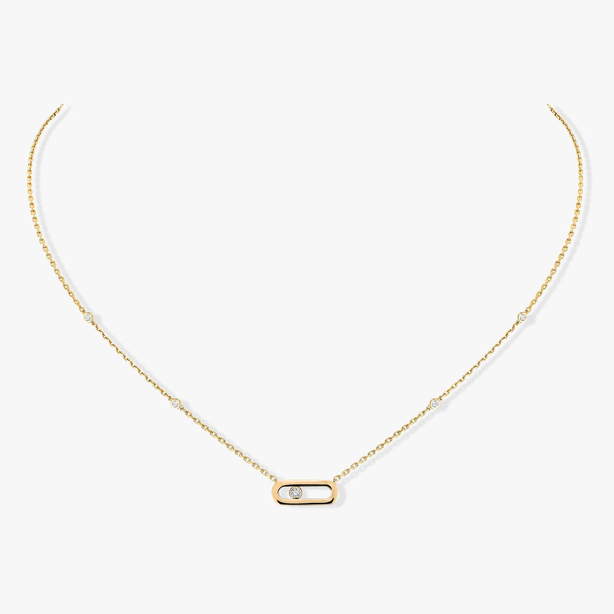 [⭐Maelin]MOVE UNO DIAMOND NECKLACE