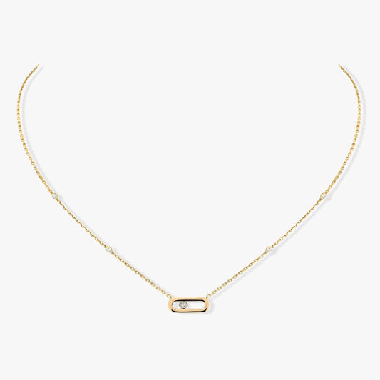 [⭐Maelin]MOVE UNO DIAMOND NECKLACE
