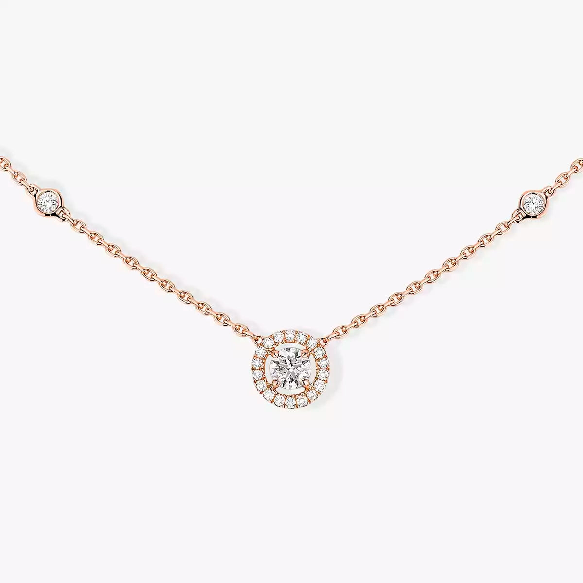 [⭐Maelin]Diamond Necklace 0,20ct Brilliant Shape Joy