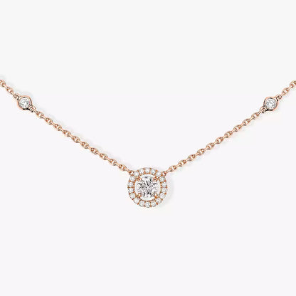 [⭐Maelin]Diamond Necklace 0,20ct Brilliant Shape Joy