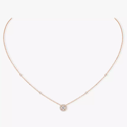 [⭐Maelin]Diamond Necklace 0,20ct Brilliant Shape Joy
