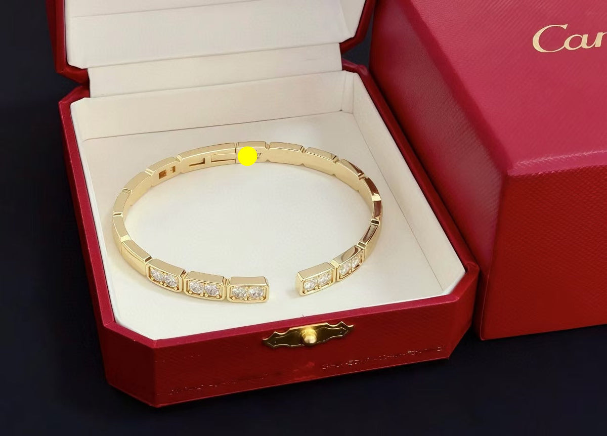 [⭐Maelin jewelrys]LOVE DIAMOND OPEN  BRACELET