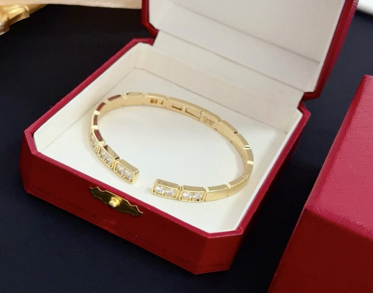 [⭐Maelin jewelrys]LOVE DIAMOND OPEN  BRACELET