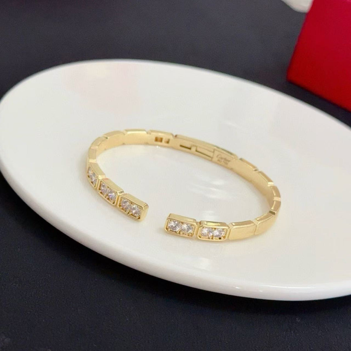 [⭐Maelin jewelrys]LOVE DIAMOND OPEN  BRACELET