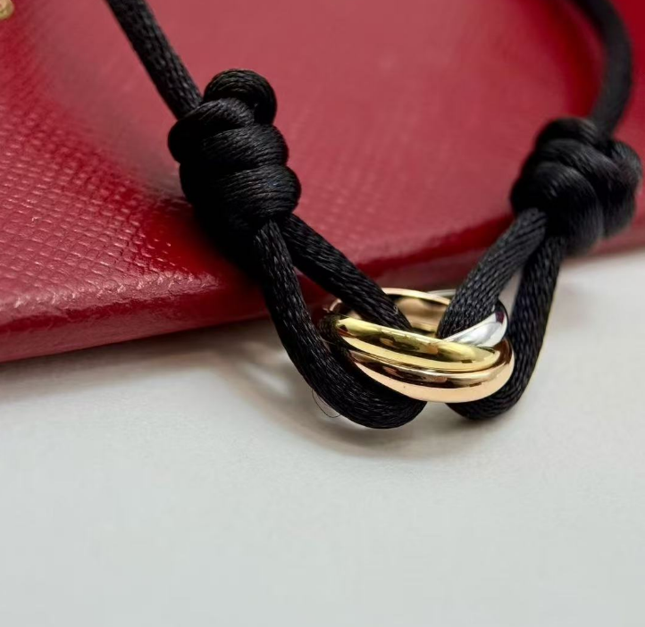 [⭐Maelin]THREE-RING SELF-ADJUSTING CORD BRACELET