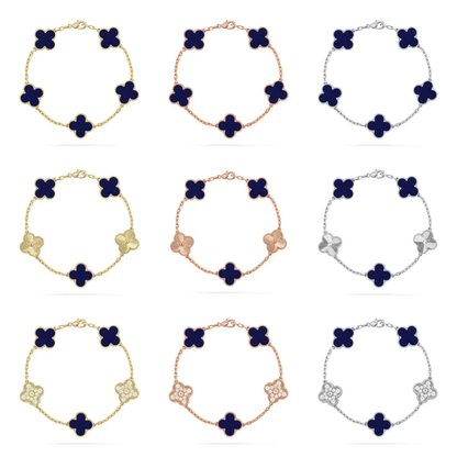 [⭐Maelin]CLOVER 5 MOTIF LAPIS LAZULI BRACELET COLLECTION