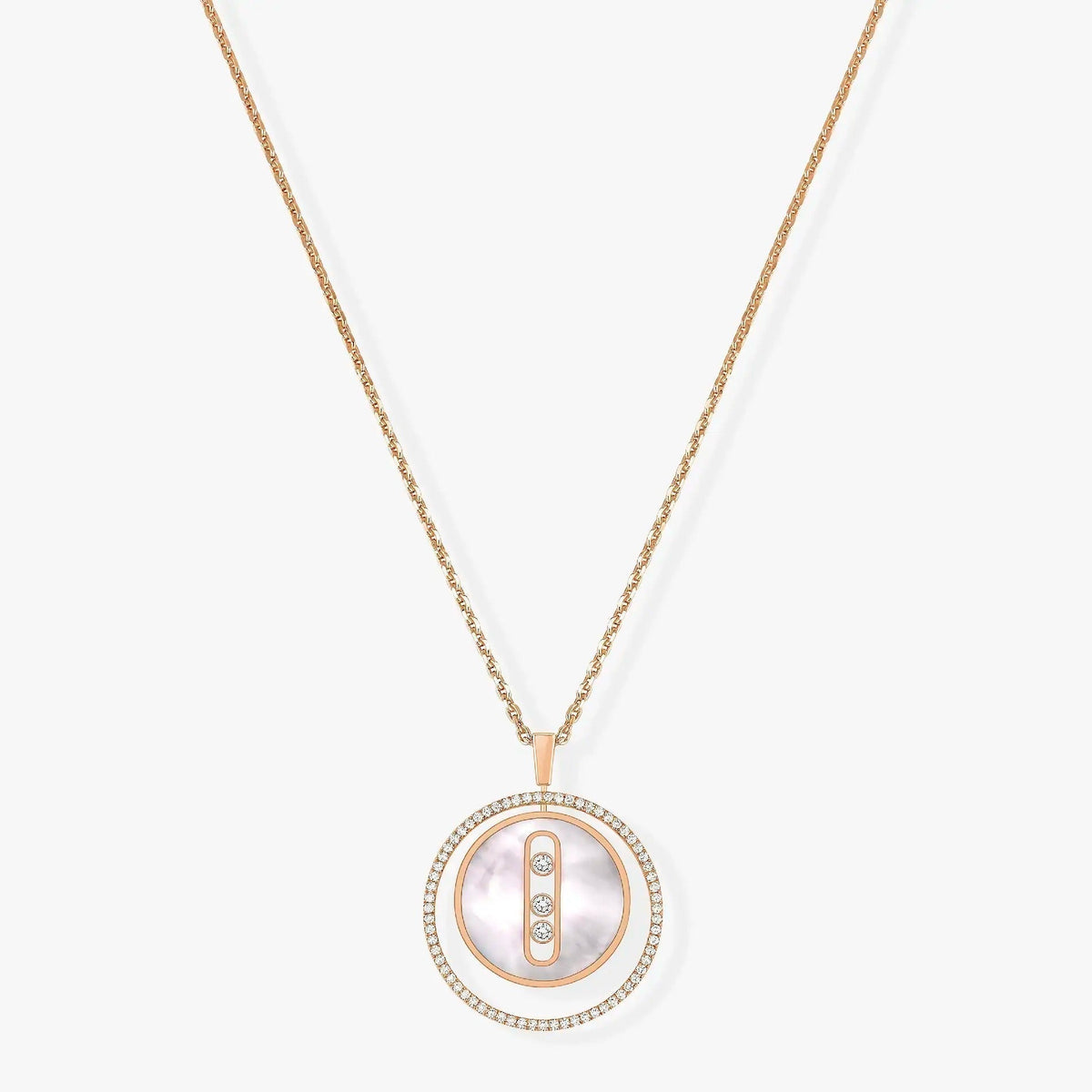 [⭐Maelin]Demo MOVE MM NACRE BLANCHE DIAMOND NECKLACE