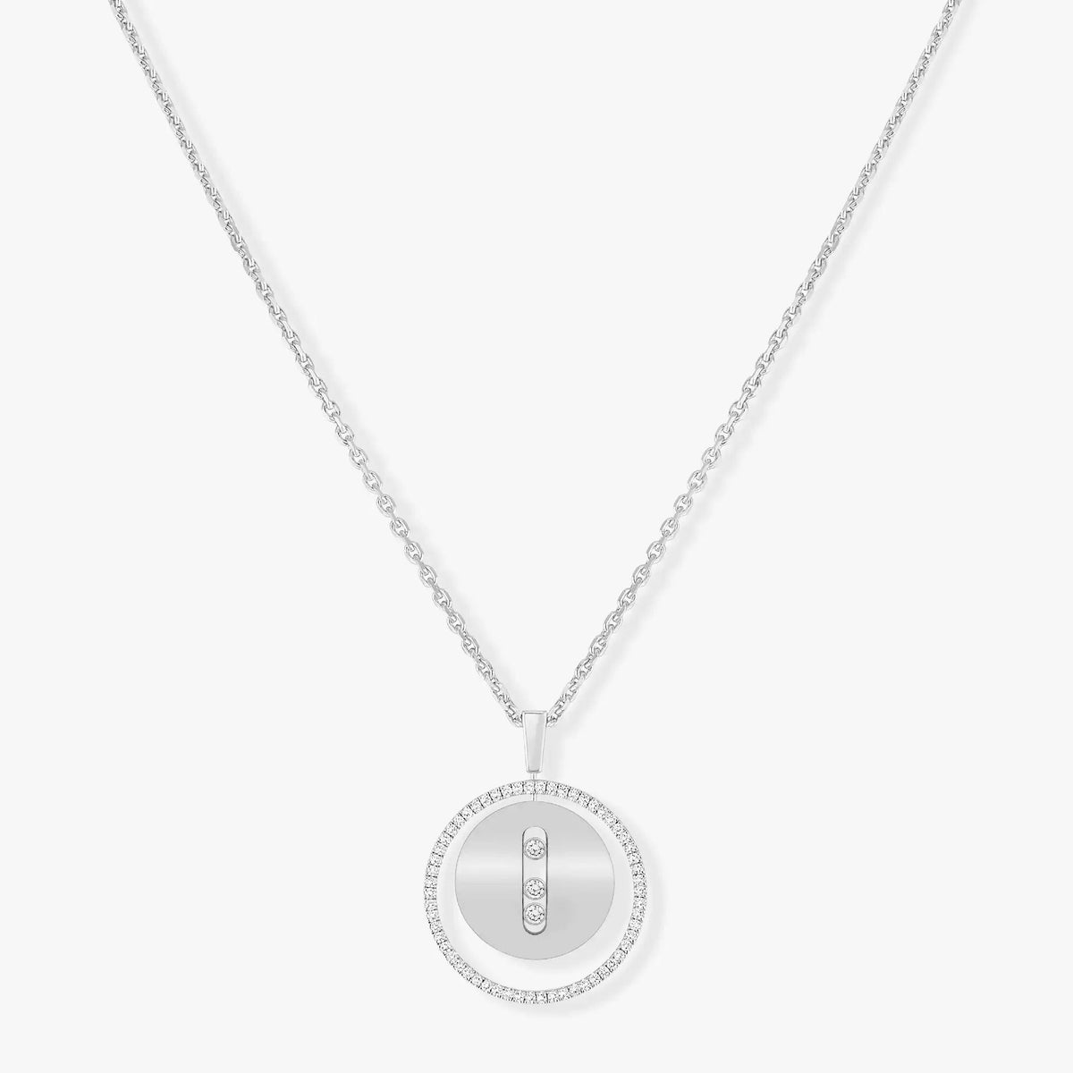 [⭐Maelin]Demo MOVE MM SILVER DIAMOND NECKLACE
