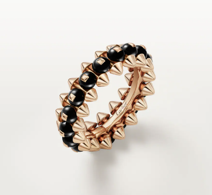 [⭐Maelin]CLASH ELEGANT ROSE GOLD RING FEATURING NATURAL AGATE
