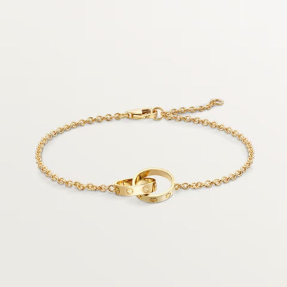 [⭐Maelin]LOVE BRACELET DOUBLE RING
