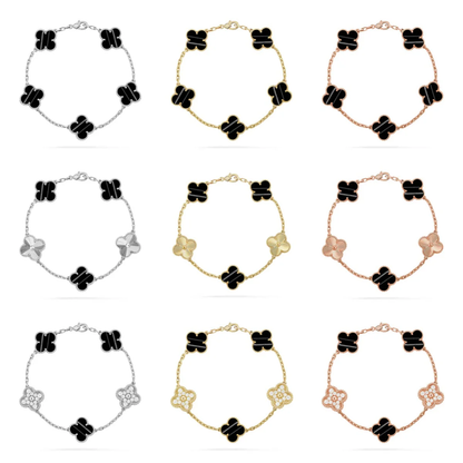 [⭐Maelin] CLOVER 5 MOTIF PULSAR STONE BRACELET COLLECTION