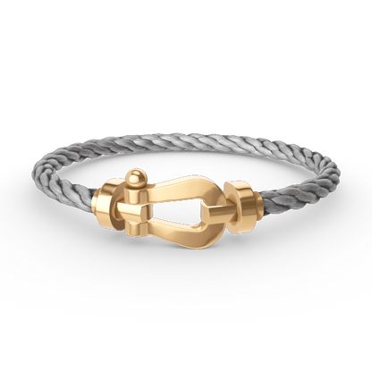 [⭐Maelin]FORCE LARGE HORSESHOE NO DIAMOND BRACELET GOLD