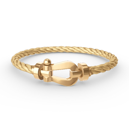 [⭐Maelin]FORCE LARGE HORSESHOE NO DIAMOND BRACELET GOLD