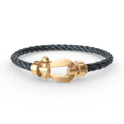 [⭐Maelin]FORCE LARGE HORSESHOE NO DIAMOND BRACELET GOLD